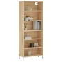 Hohes Sideboard aus Sonoma-Eiche, 69,5 x 32,5 x 180 cm von vidaXL, Sideboards - Ref: Foro24-3189584, Preis: 117,91 €, Rabatt: %