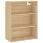 Hohes Sideboard aus Sonoma-Eiche, 69,5 x 32,5 x 180 cm von vidaXL, Sideboards - Ref: Foro24-3189584, Preis: 117,91 €, Rabatt: %