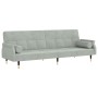 Sofa bed with light gray velvet cushions by vidaXL, Sofas - Ref: Foro24-351857, Price: 318,92 €, Discount: %