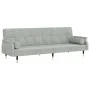Sofa bed with light gray velvet cushions by vidaXL, Sofas - Ref: Foro24-351857, Price: 314,39 €, Discount: %