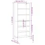 Hohes Sideboard aus Sonoma-Eiche, 69,5 x 32,5 x 180 cm von vidaXL, Sideboards - Ref: Foro24-3189584, Preis: 117,91 €, Rabatt: %