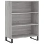 Aparador alto madera de ingeniería gris Sonoma 69,5x32,5x180 cm de vidaXL, Aparadores - Ref: Foro24-3189603, Precio: 114,45 €...