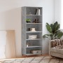 Aparador alto madera ingeniería gris hormigón 69,5x32,5x180 cm von vidaXL, Sideboards - Ref: Foro24-3189553, Preis: 108,14 €,...