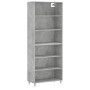 Aparador alto madera ingeniería gris hormigón 69,5x32,5x180 cm von vidaXL, Sideboards - Ref: Foro24-3189553, Preis: 108,14 €,...