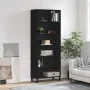 Aparador alto madera de ingeniería negro 69,5x32,5x180 cm by vidaXL, Sideboards - Ref: Foro24-3189598, Price: 126,14 €, Disco...