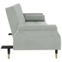 Sofa bed with light gray velvet cushions by vidaXL, Sofas - Ref: Foro24-351857, Price: 314,39 €, Discount: %