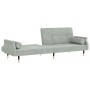 Sofa bed with light gray velvet cushions by vidaXL, Sofas - Ref: Foro24-351857, Price: 318,92 €, Discount: %