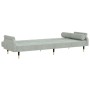 Sofa bed with light gray velvet cushions by vidaXL, Sofas - Ref: Foro24-351857, Price: 318,92 €, Discount: %