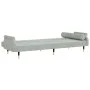 Sofa bed with light gray velvet cushions by vidaXL, Sofas - Ref: Foro24-351857, Price: 314,39 €, Discount: %