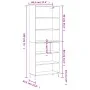 Tall black engineered wood sideboard 69.5x32.5x180 cm by vidaXL, Sideboards - Ref: Foro24-3189590, Price: 121,28 €, Discount: %