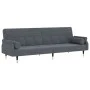 Sofa bed with dark gray velvet cushions by vidaXL, Sofas - Ref: Foro24-351858, Price: 295,51 €, Discount: %