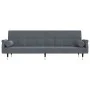 Sofa bed with dark gray velvet cushions by vidaXL, Sofas - Ref: Foro24-351858, Price: 295,51 €, Discount: %
