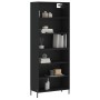 Tall black engineered wood sideboard 69.5x32.5x180 cm by vidaXL, Sideboards - Ref: Foro24-3189582, Price: 130,84 €, Discount: %