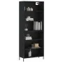 Tall black engineered wood sideboard 69.5x32.5x180 cm by vidaXL, Sideboards - Ref: Foro24-3189582, Price: 123,24 €, Discount: %