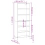 Tall black engineered wood sideboard 69.5x32.5x180 cm by vidaXL, Sideboards - Ref: Foro24-3189582, Price: 130,84 €, Discount: %