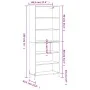Tall black engineered wood sideboard 69.5x32.5x180 cm by vidaXL, Sideboards - Ref: Foro24-3189582, Price: 123,24 €, Discount: %