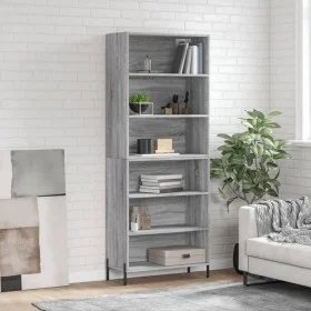 Aparador alto madera de ingeniería gris Sonoma 69,5x32,5x180 cm von vidaXL, Sideboards - Ref: Foro24-3189587, Preis: 113,57 €...