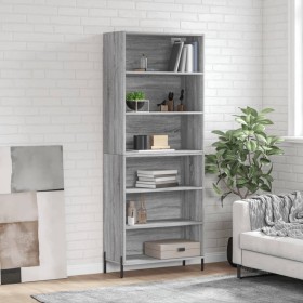 Aparador alto madera de ingeniería gris Sonoma 69,5x32,5x180 cm by vidaXL, Sideboards - Ref: Foro24-3189587, Price: 120,38 €,...