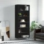 Aparador alto madera de ingeniería negro 69,5x32,5x180 cm von vidaXL, Sideboards - Ref: Foro24-3189566, Preis: 119,57 €, Raba...