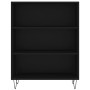 Aparador alto madera de ingeniería negro 69,5x32,5x180 cm by vidaXL, Sideboards - Ref: Foro24-3189566, Price: 124,75 €, Disco...