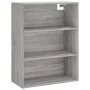 Tall Sonoma gray engineered wood sideboard 69.5x32.5x180 cm by vidaXL, Sideboards - Ref: Foro24-3189555, Price: 107,69 €, Dis...
