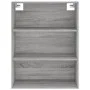 Tall Sonoma gray engineered wood sideboard 69.5x32.5x180 cm by vidaXL, Sideboards - Ref: Foro24-3189555, Price: 107,69 €, Dis...