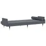 Sofa bed with dark gray velvet cushions by vidaXL, Sofas - Ref: Foro24-351858, Price: 295,51 €, Discount: %