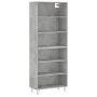 Concrete gray engineered wood tall sideboard 69.5x32.5x180 cm by vidaXL, Sideboards - Ref: Foro24-3189569, Price: 102,23 €, D...