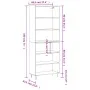 Concrete gray engineered wood tall sideboard 69.5x32.5x180 cm by vidaXL, Sideboards - Ref: Foro24-3189569, Price: 102,23 €, D...