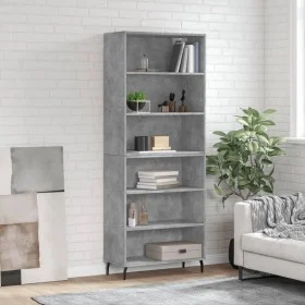 Aparador alto madera ingeniería gris hormigón 69,5x32,5x180 cm von vidaXL, Sideboards - Ref: Foro24-3189593, Preis: 108,34 €,...
