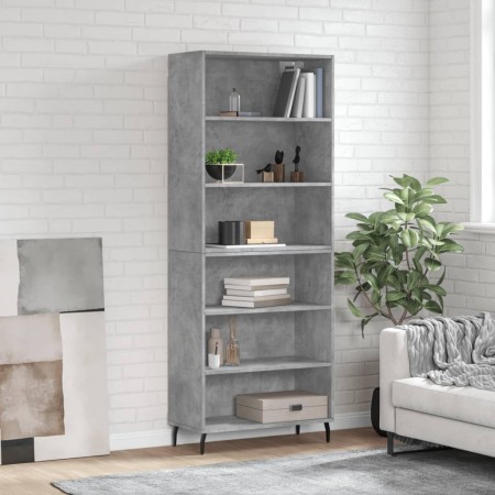 Aparador alto madera ingeniería gris hormigón 69,5x32,5x180 cm von vidaXL, Sideboards - Ref: Foro24-3189593, Preis: 114,51 €,...
