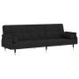 Sofá cama con cojines terciopelo negro by vidaXL, Sofas - Ref: Foro24-351861, Price: 300,21 €, Discount: %