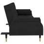 Sofá cama con cojines terciopelo negro by vidaXL, Sofas - Ref: Foro24-351861, Price: 300,21 €, Discount: %