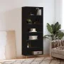 Aparador alto madera de ingeniería negro 69,5x32,5x180 cm de vidaXL, Aparadores - Ref: Foro24-3189558, Precio: 119,06 €, Desc...