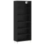 Aparador alto madera de ingeniería negro 69,5x32,5x180 cm de vidaXL, Aparadores - Ref: Foro24-3189558, Precio: 119,06 €, Desc...