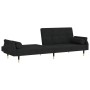 Sofá cama con cojines terciopelo negro by vidaXL, Sofas - Ref: Foro24-351861, Price: 300,21 €, Discount: %