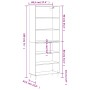 Aparador alto madera de ingeniería negro 69,5x32,5x180 cm von vidaXL, Sideboards - Ref: Foro24-3189558, Preis: 126,28 €, Raba...