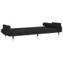 Schlafsofa mit schwarzen Samtkissen von vidaXL, Sofas - Ref: Foro24-351861, Preis: 293,62 €, Rabatt: %