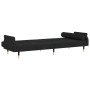 Sofá cama con cojines terciopelo negro by vidaXL, Sofas - Ref: Foro24-351861, Price: 300,21 €, Discount: %