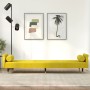 Sofa bed with yellow velvet cushions by vidaXL, Sofas - Ref: Foro24-351862, Price: 314,88 €, Discount: %