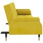 Sofá cama con cojines terciopelo amarillo de vidaXL, Sofás - Ref: Foro24-351862, Precio: 308,84 €, Descuento: %