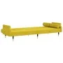 Sofá cama con cojines terciopelo amarillo de vidaXL, Sofás - Ref: Foro24-351862, Precio: 308,84 €, Descuento: %