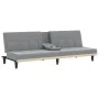 Light gray fabric sofa bed with cup holders by vidaXL, Sofas - Ref: Foro24-351863, Price: 275,49 €, Discount: %