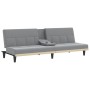 Schlafsofa mit Getränkehalter Stoff hellgrau von vidaXL, Sofas - Ref: Foro24-351863, Preis: 280,74 €, Rabatt: %
