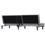 Light gray fabric sofa bed with cup holders by vidaXL, Sofas - Ref: Foro24-351863, Price: 275,49 €, Discount: %