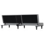 Schlafsofa mit Getränkehalter Stoff hellgrau von vidaXL, Sofas - Ref: Foro24-351863, Preis: 280,74 €, Rabatt: %
