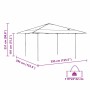 Carpa Tipo Dosel Pop-up Azul 400 x 400 cm tela