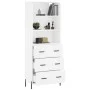 Aparador alto madera contrachapada blanco 69,5x34x180 cm de vidaXL, Aparadores - Ref: Foro24-3189389, Precio: 169,82 €, Descu...