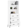 Hohes weißes Sperrholz-Sideboard 69,5 x 34 x 180 cm von vidaXL, Sideboards - Ref: Foro24-3189389, Preis: 180,79 €, Rabatt: %