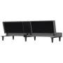 Schlafsofa mit Getränkehalter aus dunkelgrauem Stoff von vidaXL, Sofas - Ref: Foro24-351864, Preis: 275,49 €, Rabatt: %